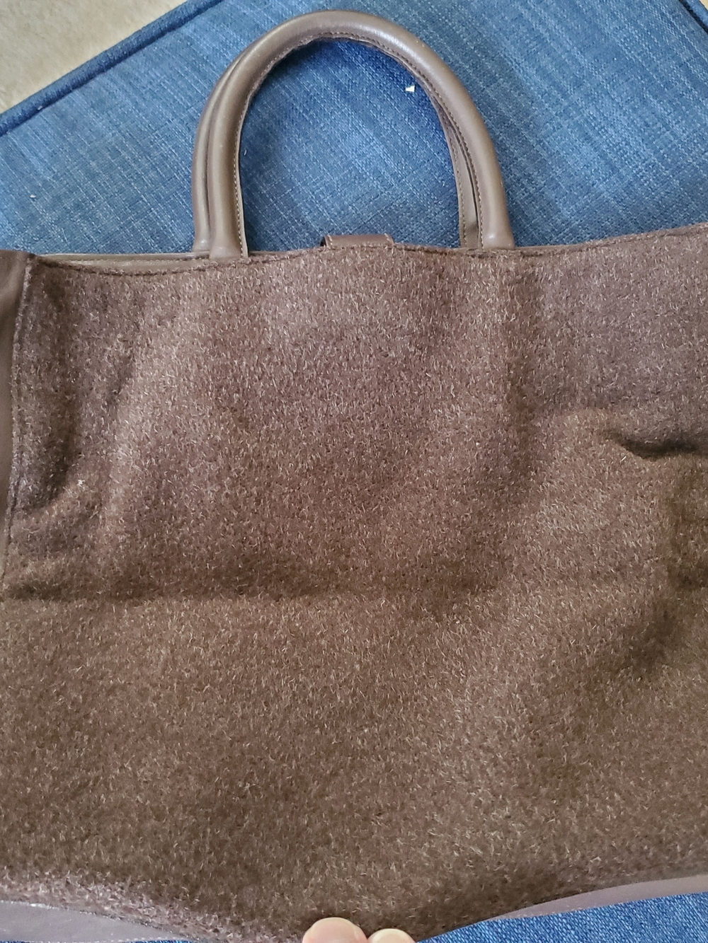 Brooks Brothers Vintage Felt Tote Bag with Top Handles
